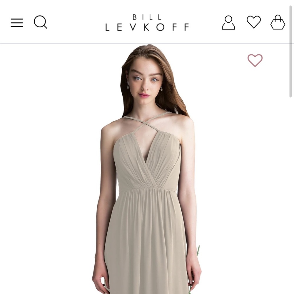 Bill Levkoff Elisa Dress in Cashmere color